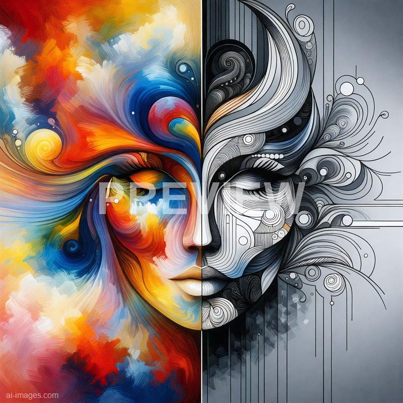 3436 - half-of-a-face-painted-in-vibrant-colors-while-the-ot_250421003415_Filename Text 2_03619_Filename Text 3